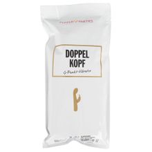 Бирюзовый вибратор-кролик Doppelkopf - 22 см.