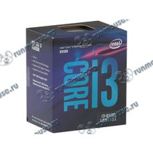 Процессор Intel "Core i3-8100" (3.60ГГц, 4x256КБ+6МБ, EM64T, GPU) Socket1151 (Box) (ret) [141203]