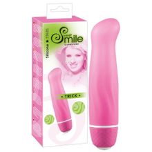 Розовый вибратор Smile Mini Trick G - 12,5 см. Розовый