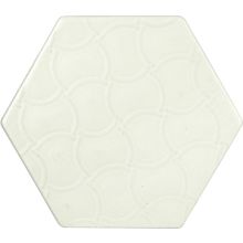 Керамогранит Tonalite Examatt Esagona Bianco Decoro Relief Matt 17.1x15 см