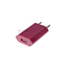 СЗУ с USB для iPhone (A1388) темно-розовый в тех. упаковке 00022819