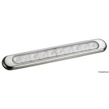Osculati Plafoniera lineare in finitura inox AISI 316, 13.192.01