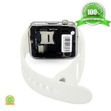 Умные часы Smart Watch A1 - серебро, белый ремешок