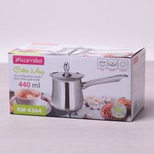 Турка для кофе Kamille 440мл с крышкой из нержавеющей стали