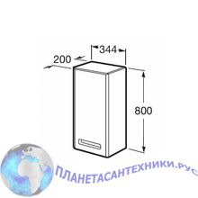 Шкаф-полуколонна Roca GAP тиковое дерево правый ZRU9302840