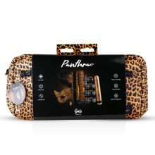 EDC Стильный БДСМ-набор Gato 8-piece Set в анималистическом дизайне (черный с леопардовым)