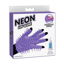 Фиолетовая перчатка для мастурбации Luv Glove