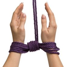 Fifty Shades of Grey Фиолетовая веревка для связывания Want to Play? 10m Silky Rope - 10 м. (фиолетовый)