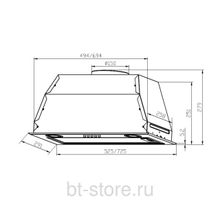 Вытяжка Lex GS Bloc P 600 Ivory Light белый антик