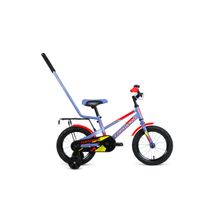 Детский велосипед FORWARD Meteor 14 серый красный (2021)