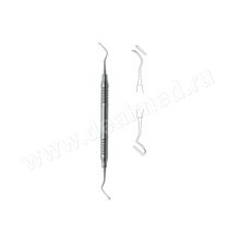 Кюрета стоматологическая, модель 4 длина 1,3 мм 17,5 см, пустотелая ручка (арт. 43-350-04-07) KLS Martin, Германия