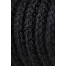 Черная текстильная веревка для бондажа - 1 м. (210383)