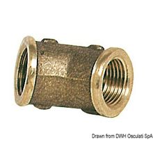 Osculati Brass 45° elbow 11 2 female female, 17.120.05