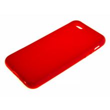 Силиконовый чехол TPU Case матовый iPhone 5 красный