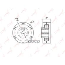 Ролик Натяжной Ремня Грм Audi 80 A4 A6 2.4 2.6 2.8 94-97   №1   Var.2 LYNXauto арт. PB1005