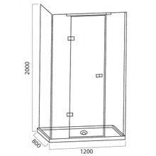 Душевой уголок Am.Pm Tender Square Corner 120 (W45G-KD3C120CT)