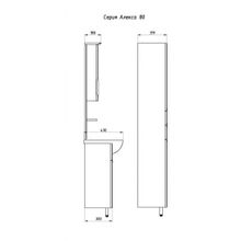 ASB-Mebel Зеркальный шкаф Алекса 80 L