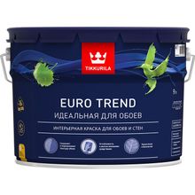 ТИККУРИЛА Евро Тренд база С интерьерная краска для обоев и стен (9л)   TIKKURILA Euro Trend base C краска интерьерная для обоев и стен (9л)