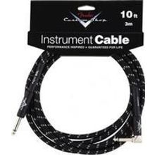 CUSTOM SHOP 10` ANGLE INSTRUMENT CABLE BLACK TWEED