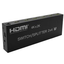 Разветвитель Orient    HSP0204H    4K HDMI Switch   Splitter (2in -  4out, 1.4b, Jack 3.5mm, S-PDIF, ПДУ) + б.п.