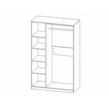 Спальня СИБИРЬ, шкаф 3-дверный Е 219М