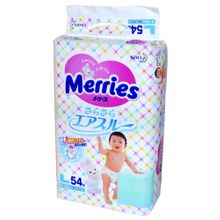 Подгузники Merries (Мериес) L 54 (9-14 кг)