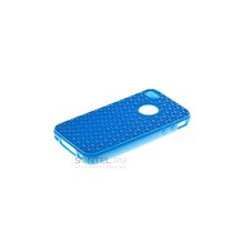 Силиконовая накладка для iPhone 4 4S вид №11 blue