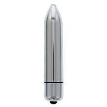 Серебристый мини-вибратор CLIMAX BULLET - 8,5 см.