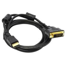 Кабель HDMI - DVI, 2.0 м, феррит. фильтры, позолочен., 5bites (APC-073-020)
