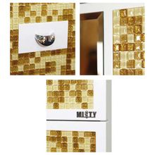 Misty Пенал для ванной Морена золотая мозаика R с б к