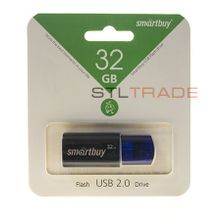 SB32GBCL-B, 32GB USB 2.0 Click series, Blue, SmartBuy