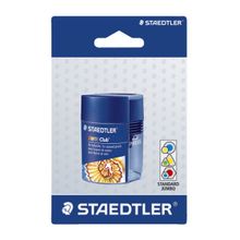 Точилка пластиковый бочонок Noris, 2 диаметра, корпус синий, блистер