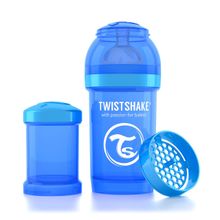 Twistshake Антиколиковая бутылочка Twistshake для кормления 180 мл. Синяя (Cookiecrumb). Арт. 78002 78002