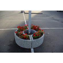 Уличный бетонный вазон для цветов Трансформер круг