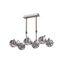 Odeon Light 1429 6 BOLLA ODL09 193 матовый никель   прозрачный GU10 6x50W