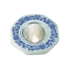 Novotech НП IP20 алюминий белый голубой 369520 NT11 061 GX5.3 50W 12V GZHEL
