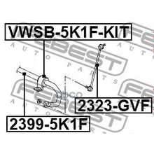 Тяга Стабилизатора Переднего Vw Golf Caddy Passat Jetta, Audi A3, Skoda Octavia All 03> Febest арт. 2323GVF