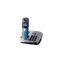 Panasonic kx-tg8041rum dect (серый металлик двойной набор)