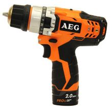 Дрель акк AEG BSB 12C2 LI-202B 443964 Дрель ак(уд),12В,2х2Ач ProLi-ion,БЗП-10мм, 0-4001500обм, 32Нм, 1.2кг,инд.заряда, клипса, сумка, Compact