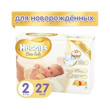 Huggies Elite Soft 2 (3-6) кг 27 шт