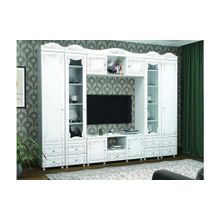 Система Мебели Гостиная Италия-3 белое дерево