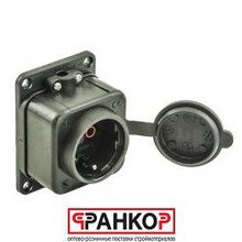 Розетка Bemis BK1-1402-2511 о у 1гнездо с з к и крыш.кауч. 220В 16А