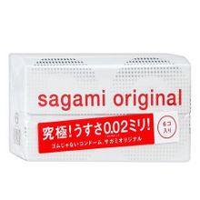 Ультратонкие презервативы Sagami Original 0.02 6шт