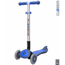 448-100 Самокат GLOBBER ELITE F My Free Fold up со светящейся платформой DARK BLUE