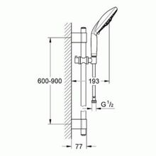 Душевой гарнитур  GROHE Rainshower  (27133001) (600 мм)