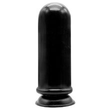 Чёрный анальный стимулятор-гигант MENZSTUFF ANAL MORTAR HUGE BUTT PLUG - 20 см. Черный