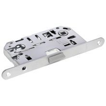 Замок дверной с пластиковым язычком под цилиндр Morelli Innovation IP L SC мат хром без ответ планки