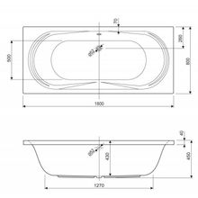 Передняя панель для акриловой ванны  Cezares EM-180-SCR