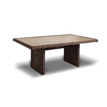 «Бергамо» плетеный обеденный стол, цвет коричневый