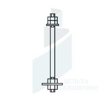 Болт фундаментный 2.1 М36Х450 ст.3сп пс, ст.20, ст.35, ст.09Г2С, ст. 40Х ГОСТ 24379.1-80 (12)